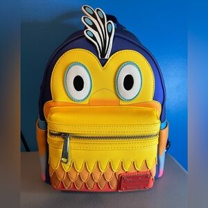 Disney Parks Pixar Up Kevin Colorful Bird Cosplay Loungefly Mini Backpack NWT